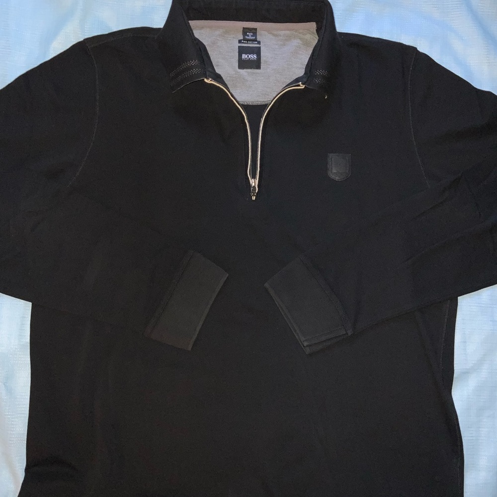 Hugo Boss, black label, long sleeves shire, fine Pima Cotton, Size L,